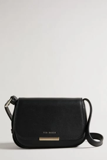 Ted Baker Bagira Black Curved Baguette Cross-Body Bag 8 Ted Baker Bagira Black Curved Baguette Cross-Body Bag - Image 6
