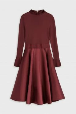 Ted Baker Purple Zadi Knitted Frill Full Skirt Dress -tedbaker Shop Online unnamed file 1002