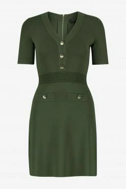 Ted Baker Green Katanna Knitted Utility Dress -tedbaker Shop Online unnamed file 1014