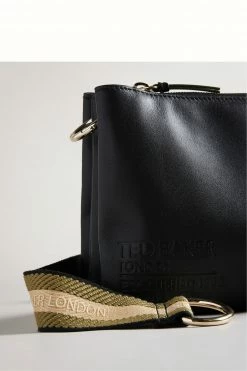 Ted Baker Black Darceyy Branded Webbing Cross-Body Bag -tedbaker Shop Online unnamed file 103