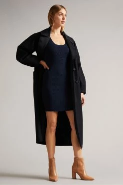 Ted Baker Dk-Blue Dollra Scoop Neck Bodycon Dress -tedbaker Shop Online unnamed file 1044