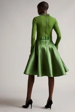 Ted Baker Green Zadi Knitted Frill Full Skirt Dress 11 Ted Baker Green Zadi Knitted Frill Full Skirt Dress -tedbaker Shop Online unnamed file 1048