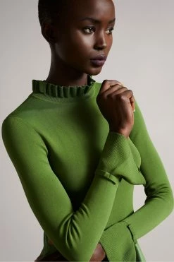 Ted Baker Green Zadi Knitted Frill Full Skirt Dress 13 Ted Baker Green Zadi Knitted Frill Full Skirt Dress -tedbaker Shop Online unnamed file 1050