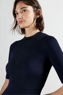 Ted Baker Blue Olivin Stitch Detail Dress 11 Ted Baker Blue Olivin Stitch Detail Dress -tedbaker Shop Online unnamed file 1058