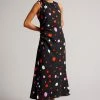 Ted Baker Black Lizzzee Ruched Side Detail Midi Dress -tedbaker Shop Online unnamed file 1067