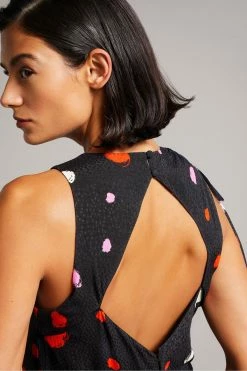 Ted Baker Black Lizzzee Ruched Side Detail Midi Dress -tedbaker Shop Online unnamed file 1070