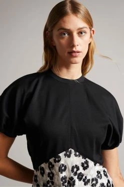 Ted Baker Gwiana Black Ponte Top With Midi Skirt Dress -tedbaker Shop Online unnamed file 1075