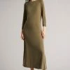 Ted Baker Green Neivaeh Twist Back Jersey Dress -tedbaker Shop Online unnamed file 1085