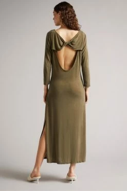 Ted Baker Green Neivaeh Twist Back Jersey Dress -tedbaker Shop Online unnamed file 1090