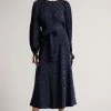 Ted Baker Livela Dk-Blue Spot Jacquard Midaxi Dress -tedbaker Shop Online unnamed file 1099