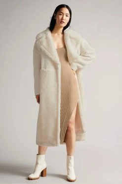 Ted Baker Brown Kiierra Lt-Brown Low Back Detail Knit Dress -tedbaker Shop Online unnamed file 1161