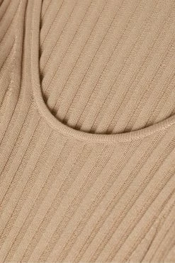 Ted Baker Brown Kiierra Lt-Brown Low Back Detail Knit Dress -tedbaker Shop Online unnamed file 1164