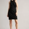 Ted Baker Livviaa Black Knot Front Jersey Dress -tedbaker Shop Online unnamed file 1174