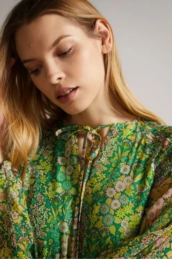 Ted Baker Green Ursilmx Mid Smock Detail Maxi Dress -tedbaker Shop Online unnamed file 1207