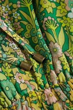 Ted Baker Green Ursilmx Mid Smock Detail Maxi Dress -tedbaker Shop Online unnamed file 1208