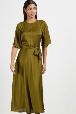 Ted Baker Green Hariiet Raglan Sleeve Tea Midi Dress -tedbaker Shop Online unnamed file 1212