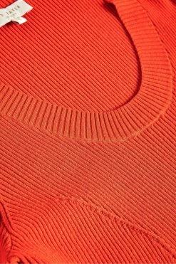 Ted Baker Orange Dollra Scoop Neck Bodycon Dress -tedbaker Shop Online unnamed file 1220