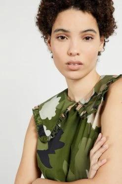 Ted Baker Norflk Green Camo Collar Dress -tedbaker Shop Online unnamed file 1264