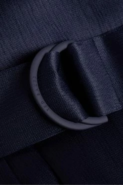 Ted Baker Kaytei Navy Blue Belted Midi Dress With Puff Sleeve 12 Ted Baker Kaytei Navy Blue Belted Midi Dress With Puff Sleeve -tedbaker Shop Online unnamed file 1276