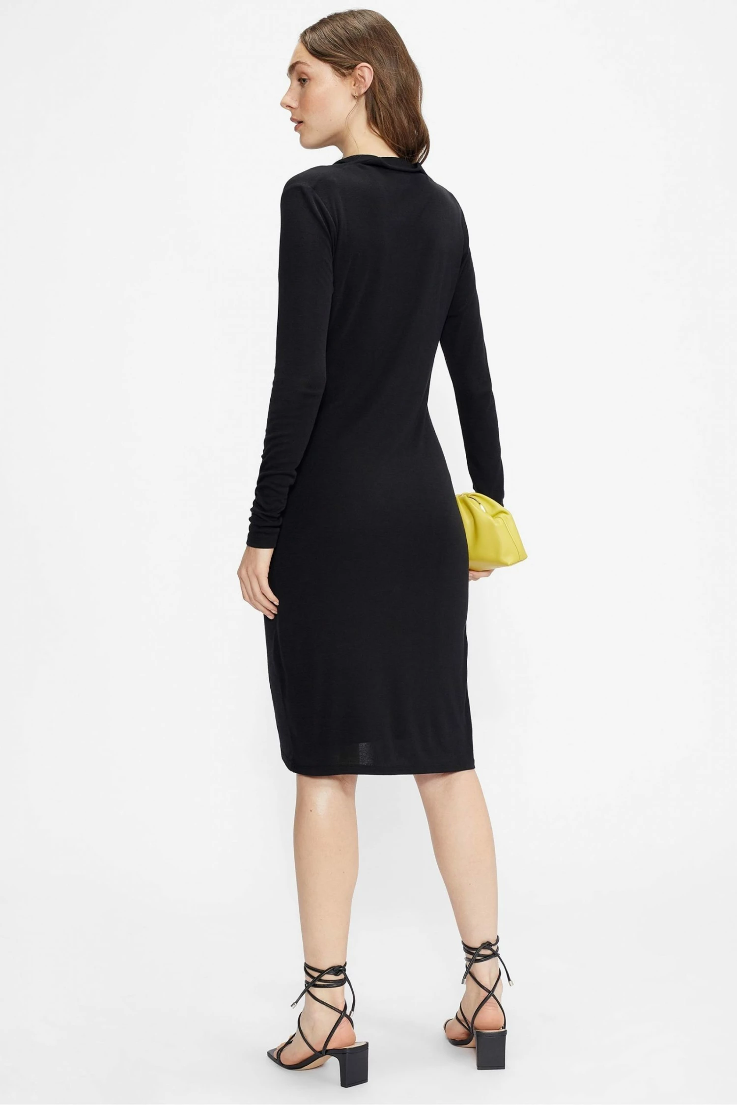 Ted Baker Black Neyda Jersey Drape Long Sleeve Mini Dress 4 Ted Baker Black Neyda Jersey Drape Long Sleeve Mini Dress - Image 2