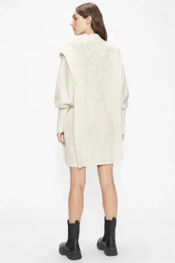 Ted Baker Womens White Arriaa Cable Sweater Dress -tedbaker Shop Online unnamed file 1301