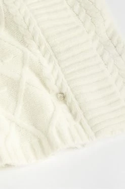 Ted Baker Womens White Arriaa Cable Sweater Dress -tedbaker Shop Online unnamed file 1303