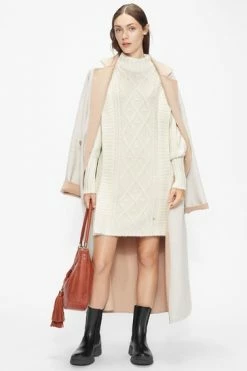 Ted Baker Womens White Arriaa Cable Sweater Dress -tedbaker Shop Online unnamed file 1304