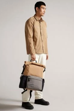 Ted Baker Tan Fredd Colour Block Backpack 15 Ted Baker Tan Fredd Colour Block Backpack -tedbaker Shop Online unnamed file 132