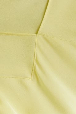 Ted Baker Yellow V-Neck Bias Cut Midi Dress -tedbaker Shop Online unnamed file 1321