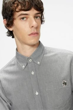 Ted Baker Black Caplet Oxford Shirt -tedbaker Shop Online unnamed file 1397