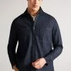 Ted Baker Enfield Dark Blue Long Sleeved Denim Overshirt 2 Ted Baker Enfield Dark Blue Long Sleeved Denim Overshirt -tedbaker Shop Online unnamed file 1407