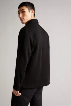 Ted Baker Black Bromlee Long Sleeve Heavyweight Jersey Overshirt 12 Ted Baker Black Bromlee Long Sleeve Heavyweight Jersey Overshirt -tedbaker Shop Online unnamed file 1417