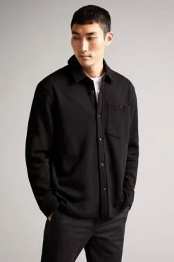 Ted Baker Black Bromlee Long Sleeve Heavyweight Jersey Overshirt 13 Ted Baker Black Bromlee Long Sleeve Heavyweight Jersey Overshirt -tedbaker Shop Online unnamed file 1418