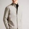Ted Baker Hacknee Brown Long Sleeve Padded Reversible Puppytooth Shirt -tedbaker Shop Online unnamed file 1451