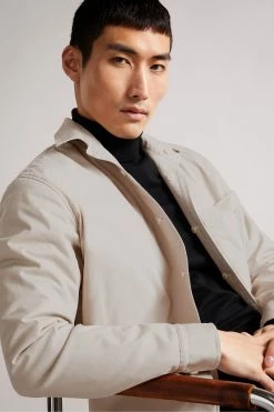 Ted Baker Hacknee Brown Long Sleeve Padded Reversible Puppytooth Shirt -tedbaker Shop Online unnamed file 1453