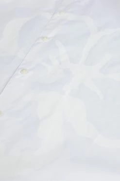 Ted Baker Strafod White Long Sleeve Large Flower Placement Print Shirt -tedbaker Shop Online unnamed file 1474