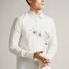 Ted Baker Ilford White Long Sleeve Thistle Placement Print Shirt -tedbaker Shop Online unnamed file 1476