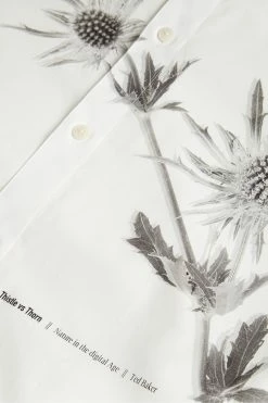 Ted Baker Ilford White Long Sleeve Thistle Placement Print Shirt -tedbaker Shop Online unnamed file 1480