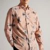 Ted Baker Pink Oldford Long Sleeve Thistle Print Shirt -tedbaker Shop Online unnamed file 1482