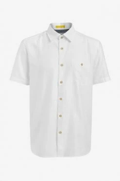 Ted Baker White Civiche Plain Linen Shirt -tedbaker Shop Online unnamed file 1532
