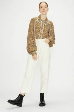 Ted Baker Yellow Fearie Georgette Shirt -tedbaker Shop Online unnamed file 1538