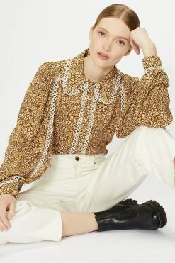 Ted Baker Yellow Fearie Georgette Shirt -tedbaker Shop Online unnamed file 1540