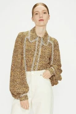 Ted Baker Yellow Fearie Georgette Shirt -tedbaker Shop Online unnamed file 1542