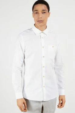 Ted Baker White Sauss Linen Shirt -tedbaker Shop Online unnamed file 1557
