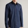 Ted Baker Blue Sonikk Long Sleeve Tonal Poplin Shirt -tedbaker Shop Online unnamed file 1558
