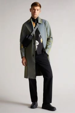 Ted Baker Olympik Black Floral Placement Print Short Sleeve Shirt -tedbaker Shop Online unnamed file 1568