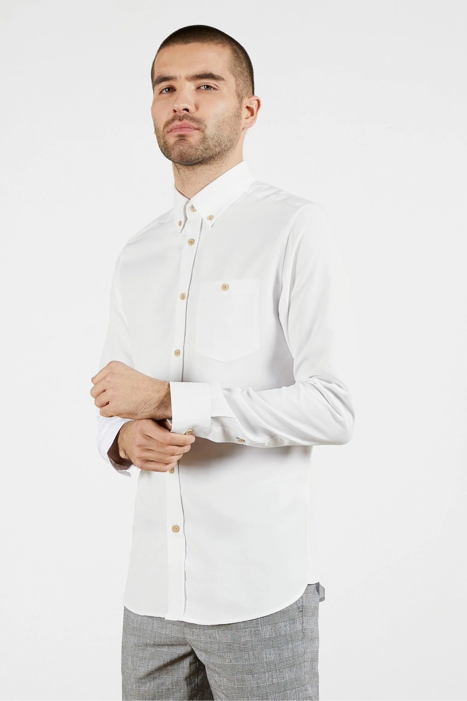 Ted Baker White Piktur Oxford Shirt 3 Ted Baker White Piktur Oxford Shirt