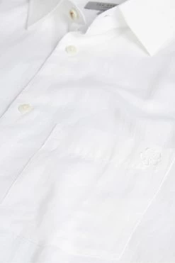 Ted Baker Addle White Short Sleeve Linen Shirt -tedbaker Shop Online unnamed file 1586