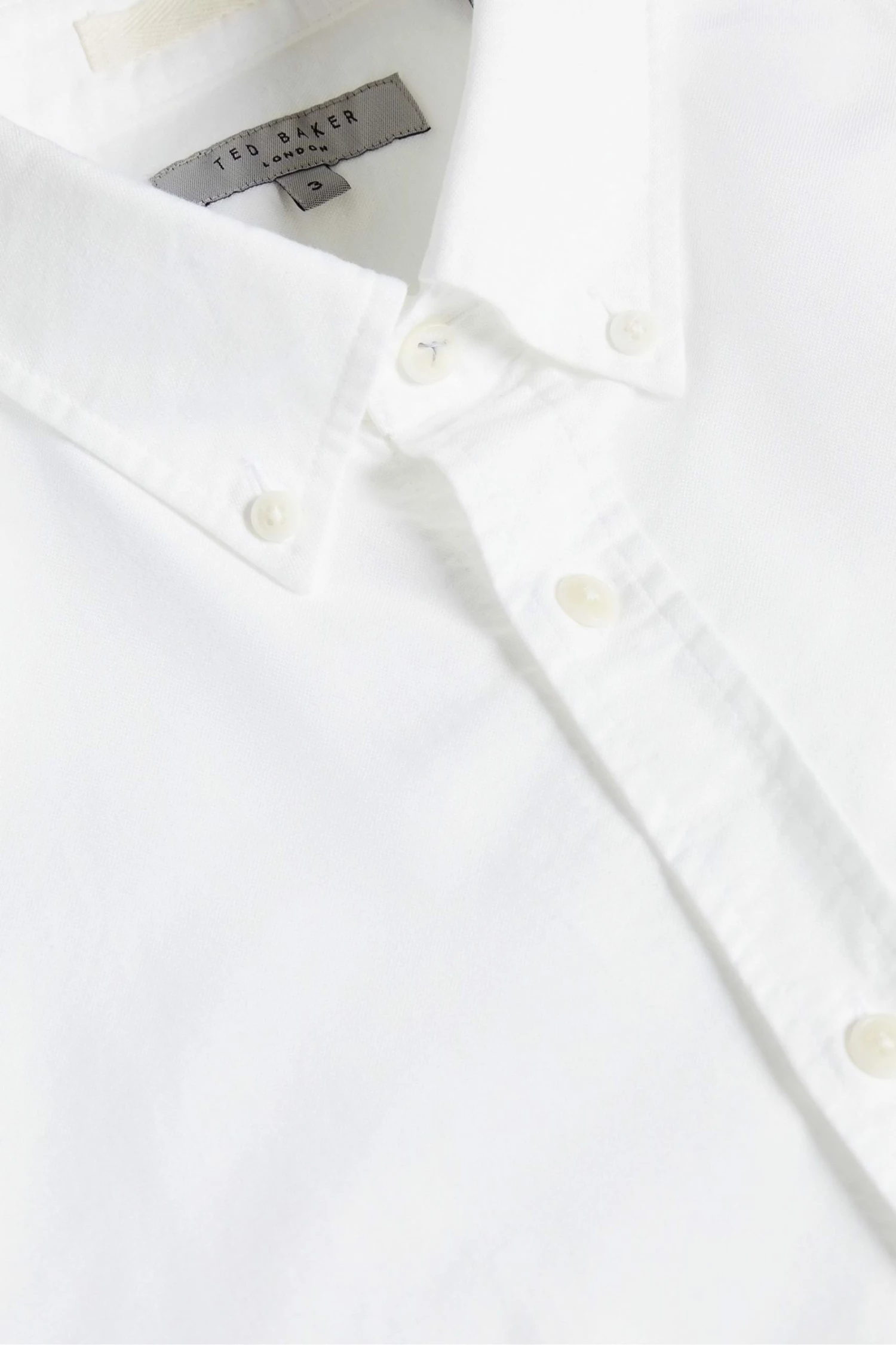 Ted Baker Ditton White Short Sleeve Oxford Shirt 7 Ted Baker Ditton White Short Sleeve Oxford Shirt - Image 5