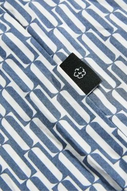 Ted Baker Blue Ruskin Long Sleeve Retro Print Shirt -tedbaker Shop Online unnamed file 1605